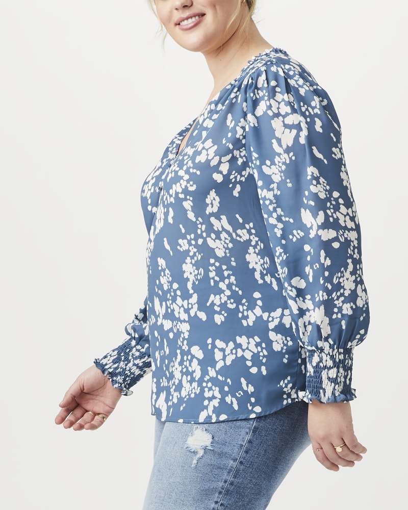 Side of plus size Adaline V-Neck Blouse by Molly&Isadora | Dia&Co | dia_product_style_image_id:152056